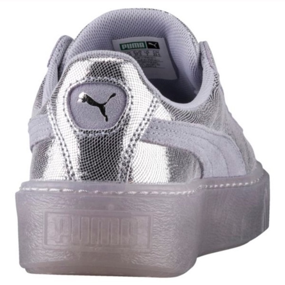 PUMA basket platform trace metallic silver - Picture 7 of 8